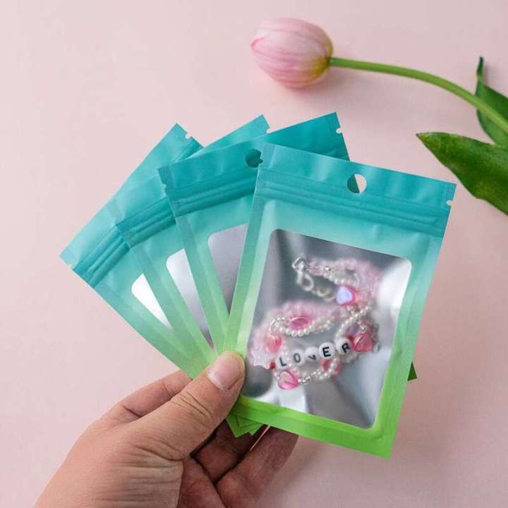 100Pcs%20Gradient%20Bags%20Resealable%20With%20Zipper%20Plastic%20Display%20Pouch%20Jewelry%20Storage%20Packaging%20Small%20Businesses%20Supplies%20-%20Image%205