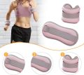 1 Piece Adjustable Fitness Wrist and Ankle Weights 0.5kg– Premium Sandbags for Strength Training, Yoga, Running, Pilates & Physical Therapy (Pink). 