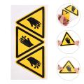 Yuanyan CAUTION Pinch Point Keep Hands Clear Sign Warning Stickers for Machine Applique Care. 