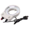fasdaga 2X 48 LED Industrial Microscope Camera Light Source Ring Lamp Light Illuminator Lamp Adjustable Brightness USB Interface. 