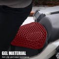 Motorcycle Honeycomb Shockproof Comfort Seat Cushion Mat Pad. 
