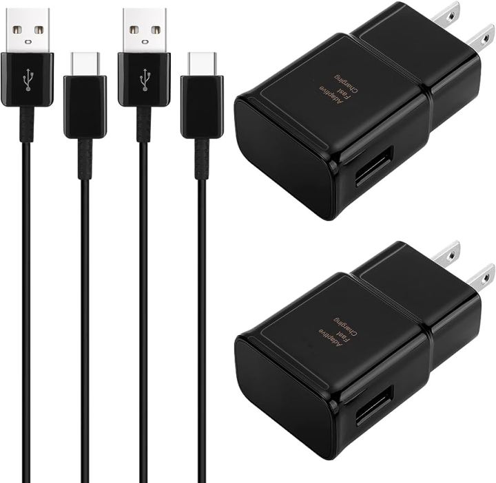 Fast Travel Charger Adapter with USB Type-C Cable Galaxy S10, S10
