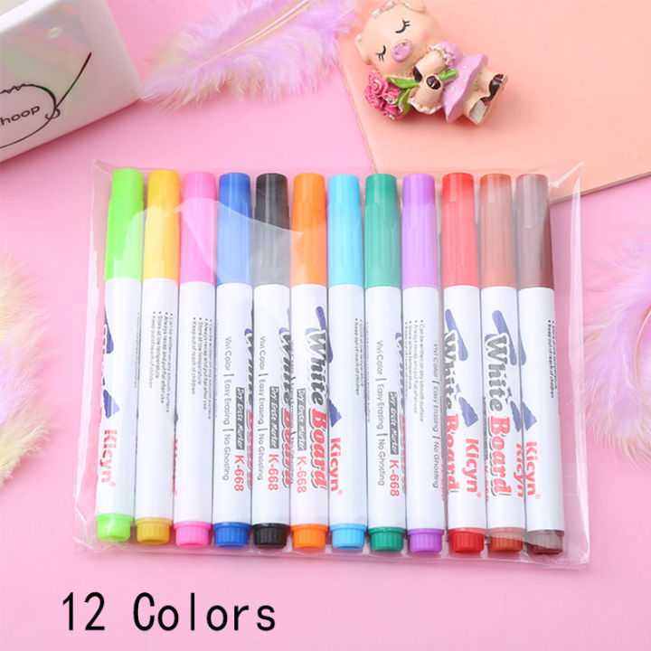 8/12 Colors Magical Water Painting  Floating Doodle Pens Magic Whiteboard Marker