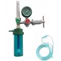 Oxygen Regulator With Humidifier Bottle & Pipe. 