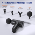 Muscle White Massage Gun Deep Tissue Massager Physiotherapy Gun, 6 Gear Level Variable Frequency Vibrations. 