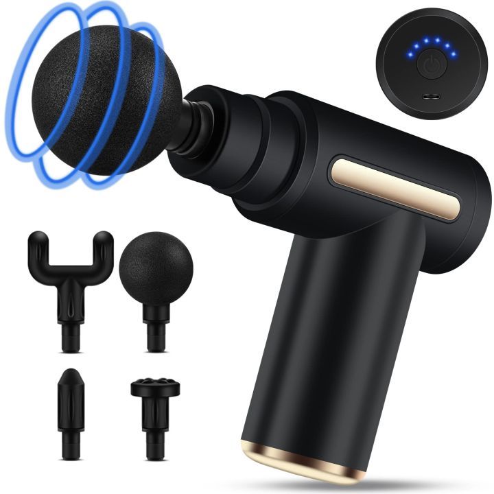Muscle%20White%20%20Massage%20Gun%20Deep%20Tissue%20Massager%20Physiotherapy%20Gun,%206%20Gear%20Level%20Variable%20Frequency%20Vibrations%20-%20Image%202