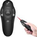 PowerPoint Clicker Black Pointer Pen 2.4GHz Compact USB Red Light Slide Advancer Office. 