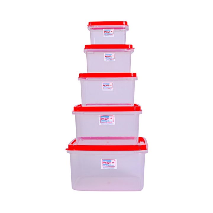Bagmati%20Set%20Of%205%20Square%20Plastic%20Container%20%7C%20Multipurpose%20Transparent%20Plastic%20Container%20With%20Air%20Tight%20Lid%20-%205%20Pcs%20-%20Image%203