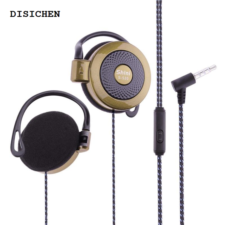 DISICHEN High Quality Headphones, earhook headphones, 20 3.5, for Shini S-5mm stereo mp4 earhook gaming sports phone, universal wired sports headphones