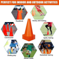 15pcs 9 Inch Sports Cones Plastic Cones for Soccer Basketball Training Indoor Outdoor Activities. 