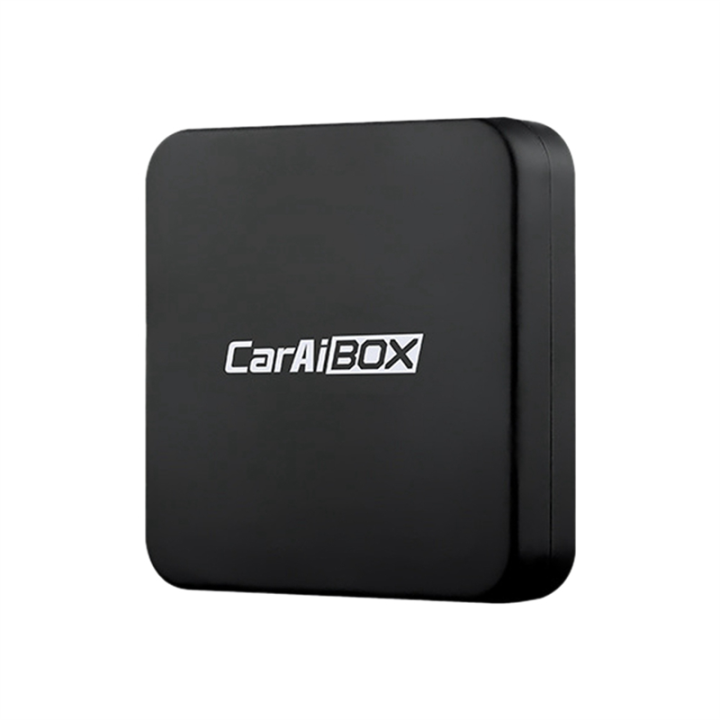 Car AI BOX 2-In-1 Wireless Android Auto Carplay Adapter Smart Car AI Box Car Wired CarPlay to Wireless CarPlay Black 1 PCS