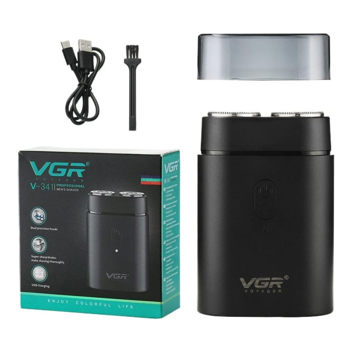 VGR V-341 Electric Shaver For Men Electric Razor Portable Waterproof Reciprocating Beard Trimmer Shaving Machine