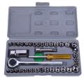 40 In 1 Wrench Tool Kit With Screwdriver And Socket Tool Box Set. 