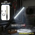 New COB LED Work Light Super Bright Cordless Flashlight with Hook Brightness Adjustable Inspection Lights Car Repair Outdoor Camping. 