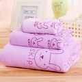 3 Piece Baby Bath Towel Set. 
