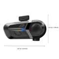 (GREH) New L1 Bluetooth 5.3 Helmet Headset Wireless Hands-Free Call Motorcycle Waterproof Earphone Music Player Speaker Moto. 