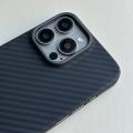 Pmh Tech KzDoo Kevlar Case for iPhone 15 Pro Max Real Carbon Fiber Cover. 
