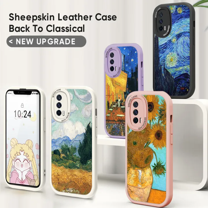 FELMYST%20for%20Xiaomi%2012%20Lite%205G%20Back%20Cover%20PU%20Leather%20Oil%20Painting%20Print%20Soft%20Silicone%20Edge%20Phone%20Case%20-%20Image%204