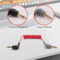 OUMERY Replacement 3.5mm TRS to 3.5mm TRRS Adapter Cable for Sc7 By VIDEOMIC GO Video Micro-type Mics. 