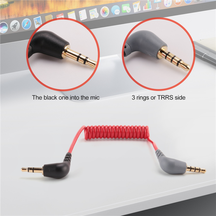 OUMERY%20Replacement%203.5mm%20TRS%20to%203.5mm%20TRRS%20Adapter%20Cable%20for%20Sc7%20By%20VIDEOMIC%20GO%20Video%20Micro-type%20Mics%20-%20Image%206