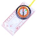 New Sale Baseplate Ruler Compass Map Scale Magnifier With Strap Camping Hiking OCOMP7198. 