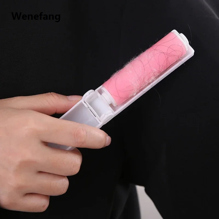 Wenefang%20transparent%20bag%20Portable%20Lint%20Rollers%20Hair%20Removal%20Brush%20Pet%20Hair%20Remover%20for%20Clothing%20Fuzz%20Fabric%20Shaver%20Sweater%20Cleaner%20Cleaning%20Accessories%20-%20Image%205