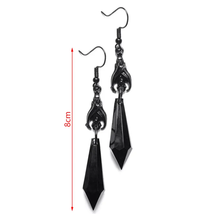 Black%20Bat%20Earrings%20with%20Red%20Teardrop%20Beads,%20Earrings,%20Gothic%20Jewelry,%20NMP%20-%20Image%206