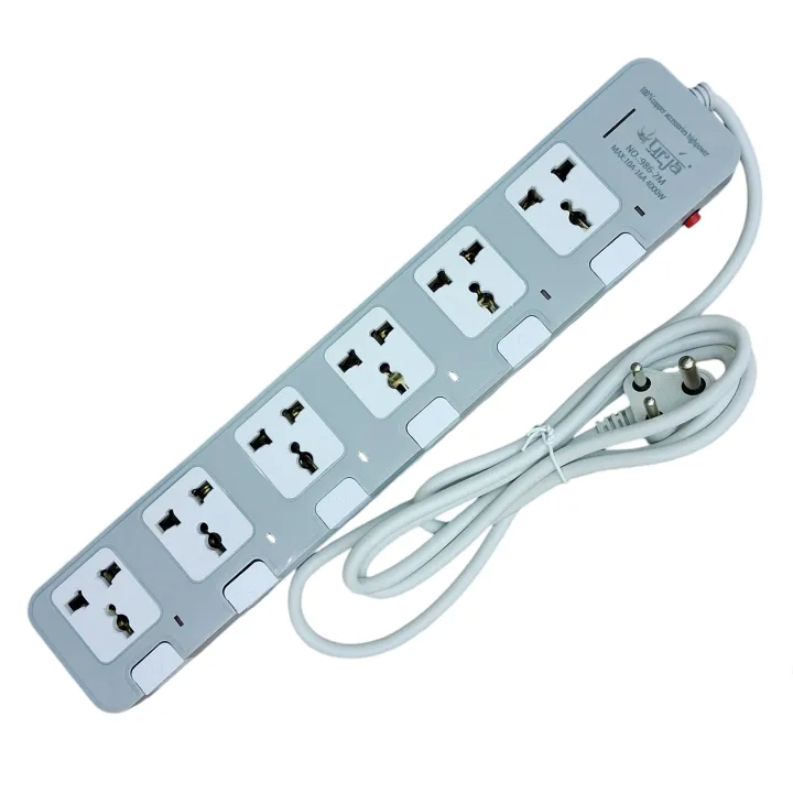 Urja%20(986-2M)%206-Port%204000W%20Electrical%20Surge%20Protector%20with%20Individual%20Switches,%20Universal%20Extension%20Multiplug,%20Safety%20Shutters,%20LED%20Indicator,%201.5m%20Cable%20for%20Home%20&%20Office%20Use%20-%20Image%206