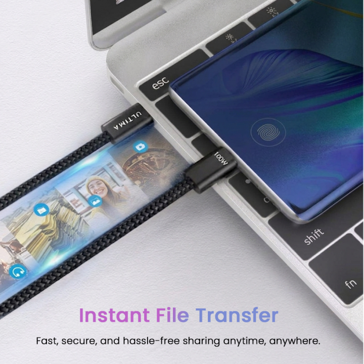 (New%20Launch)%20Ultima%20Flow%20100%20%7C%20100W%20Type%20C%20to%20C%20Fabric%20Braided%20Cable%20%7C%20Super%20Fast%20Charging%20Charges%20Laptops%20%7C%20E-Mark%20IC%20Protects%20Battery%20Health%20%7C%20USB%202.0%20For%20Fast%20Data%20Transfer%20%7C%201%20Year%20Replacement%20Guarantee%20-%20Image%208