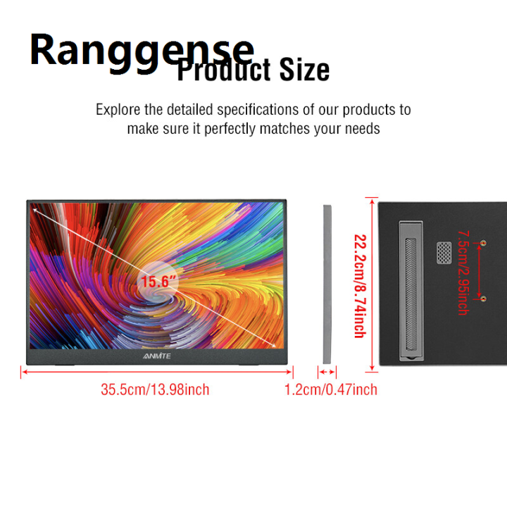 Ranggense%20Fifty%20percent%20discount%20Anmite%2015.6%20Inch%20WiFi%20Wireless%20Android%20TV%20Smart%20Projection%20Monitor%20Portable%20Display%20for%20Laptop,%20Mac%20and%20Phone%20-%20Image%205
