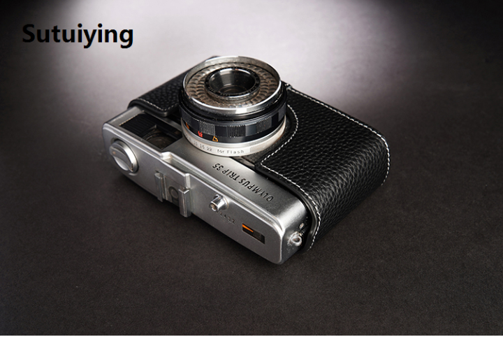 Sutuiying%20Roadfisher%20Genuine%20Real%20Leather%20Camera%20Bag%20Protect%20Case%20Cover%20Hot%20Selling%20Base%20Grip%20Shoulder%20Belt%20Neck%20Strap%20For%20Olympus%20Trip%2035%20Trip35%20-%20Image%204