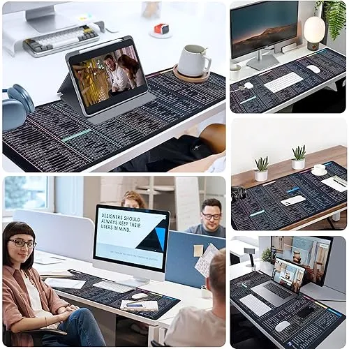 Anti-Slip%20Keyboard%20Mouse%20Pad%20With%20Office%20Excel%20Microsoft%20Software%20Shortcuts%20Key%20Patterns,%20Clear%20Extended%20Large%20Cheat%20Sheet-Color%20Black%20-%20Image%205
