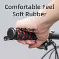 Difutagui ROCKBROS Cycling Bike Bicycle Handlebar Grips Rubber Lock-on Light Luxury Grip For MTB Folding Bike Fixed Design Bike Parts Fit 2.22cm. 