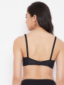 Clovia Padded Non-Wired Full Cup T-shirt Bra in Black. 