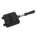 Portable Aluminum Alloy Sandwich Maker Non Stick With Handle Sandwich Grill Pan Heat Press Plate Double Sided Sandwich Frying Pan Home Kitchen Snack Bars. 