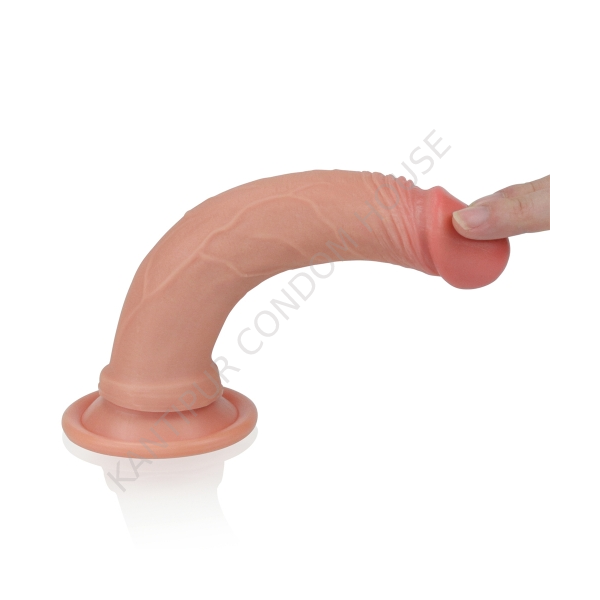 7''%20Dual%20layered%20Platinum%20Silicone%20Dildo%20-LV4002%20-%20Image%204