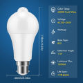 5W PIR Motion Sensor Led Bulb - B22 Pin White 5 Watt. 