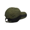 Green Plain Design Sporty Cap For Men. 