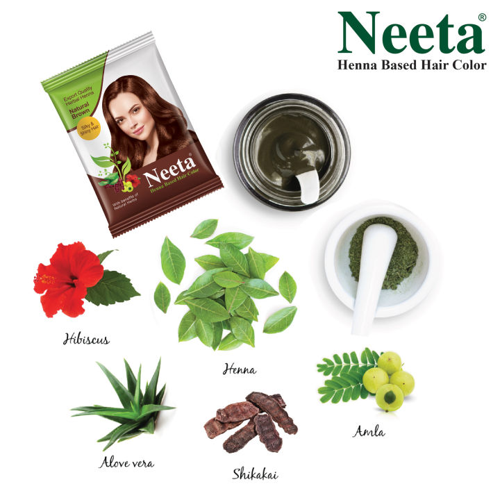 Neeta%20Powder%20Hair%20Color,%20Henna%20Based%20Hair%20Color%20Natural%20Brown%20(15g%20Pack%20of%2010),%20Silky%20Soft%20and%20Shiny%20Hair%20Colour%20with%20Benefits%20of%205%20Natural%20Herbs%20-%20Image%203