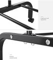Metal Clothes Hanger Single Pole Drying Clothes Rack Indoor Outdoor Bedroom Storage (110x40x150cm, Black). 