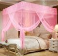 4 Corner Mosquito Net Bed | Embroidered Mosquito Net With Stand  | Raja Jhul. 