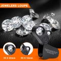 Difutagui Wenefang Sutuiying 30x 60x Illuminated Jewelers Eye Loupe Magnifier With LED Light Luxury 2025 New Original Folding Jewelers Magnifying Glass For Diamond Gems Coins Stamps. 