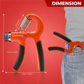 5-60 kg Grip Strengthener Exerciser – Adjustable Hand Grips Strengthener with Stainless Steel Spring for Strong Wrists, Fingers, Forearm, Hands. 
