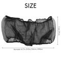 Bird Cage Cover Seed Catcher Birdcage Nylon Mesh Net Cover Skirt Guard (Black). 