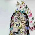 Creative Multicolor 3D Felt Board Wall Sticker Arch Door Butterfly DIY Accessories Wall Decor Board Background Wall Self-Adhesive Photo Display Board Photo Wall. 