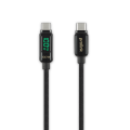Prolink [ 100W  5A  2-meter  Real-Time Display  E-mark Chip ] USB-C-C PD Fast Charging Cable Nylon Braided - GCC-100-02. 
