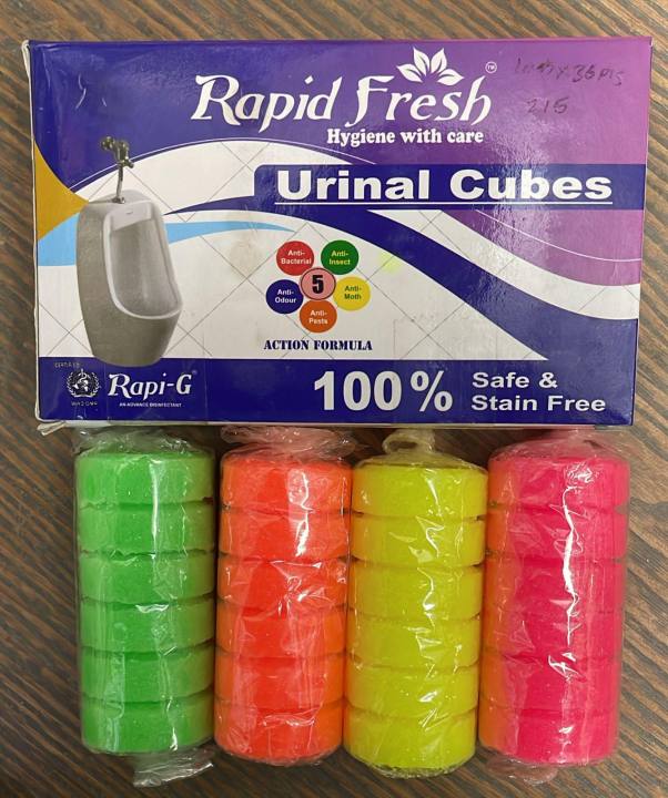 URINAL CUBES | SANI CUBES | BATHROOM FRESHENER FRAGRANCE BLOCKS, AIR FRESHENER FOR BATHROOM, TOILET, SHOE RACK, ETC. LONG-LASTING FRAGRANCE, Wonder Clean Urinal Cubes 300Gm