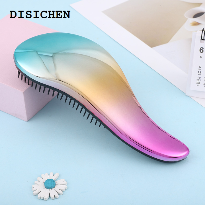 DISICHEN%20Fashion%201pc%20Magic%20Anti-static%20Hair%20Brush%20Handle%20Plastic%20Electroplate%20Comb%20Shower%20Shampoo%20Massage%20Comb%20Salon%20Hair%20Styling%20Tools%20-%20Image%202