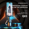 Q03 AI Face Tracking Gimbal Stabilizer – 360° Rotation, Auto Follow, Remote Control, For Smartphones & Cameras. 