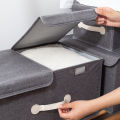 Neat Nook / Dual Compartment Storage Bins with Lids, Large Collapsible Storage Boxes with Lids. 